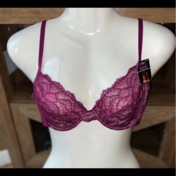 Maidenform Self Expressions Lace Underwire J Hook Convertible Bra 34c - Picture 9 of 11
